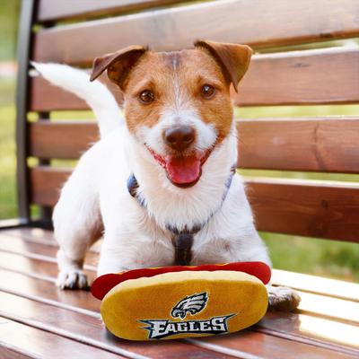 Show full view: Pets First Hot Dog Squeaky Dog Chew Toy, Philadelphia Eagles slide 6 of 7