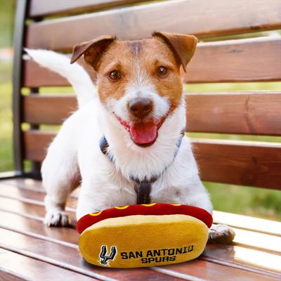 Show full view: Pets First Hot Dog Squeaky Dog Chew Toy, San Antonio Spurs slide 7 of 8