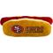 Show in main carousel: Pets First Hot Dog Squeaky Dog Chew Toy, San Francisco 49ers slide 1 of 6