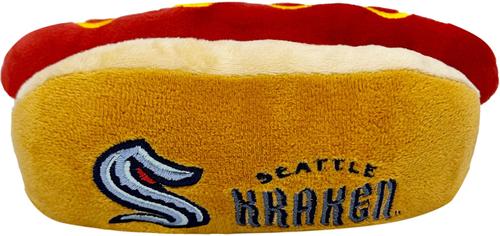 Show full view: Pets First Hot Dog Squeaky Dog Chew Toy, Seattle Krakens slide 3 of 8