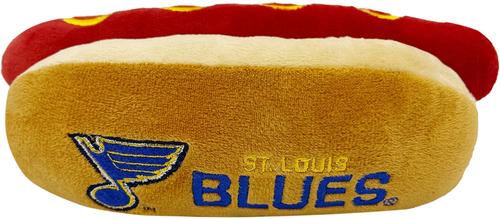 Show full view: Pets First Hot Dog Squeaky Dog Chew Toy, St. Louis Blues slide 2 of 7