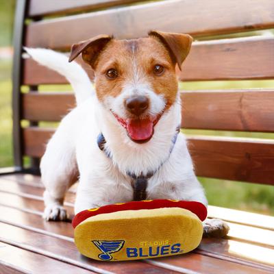 Show full view: Pets First Hot Dog Squeaky Dog Chew Toy, St. Louis Blues slide 6 of 7