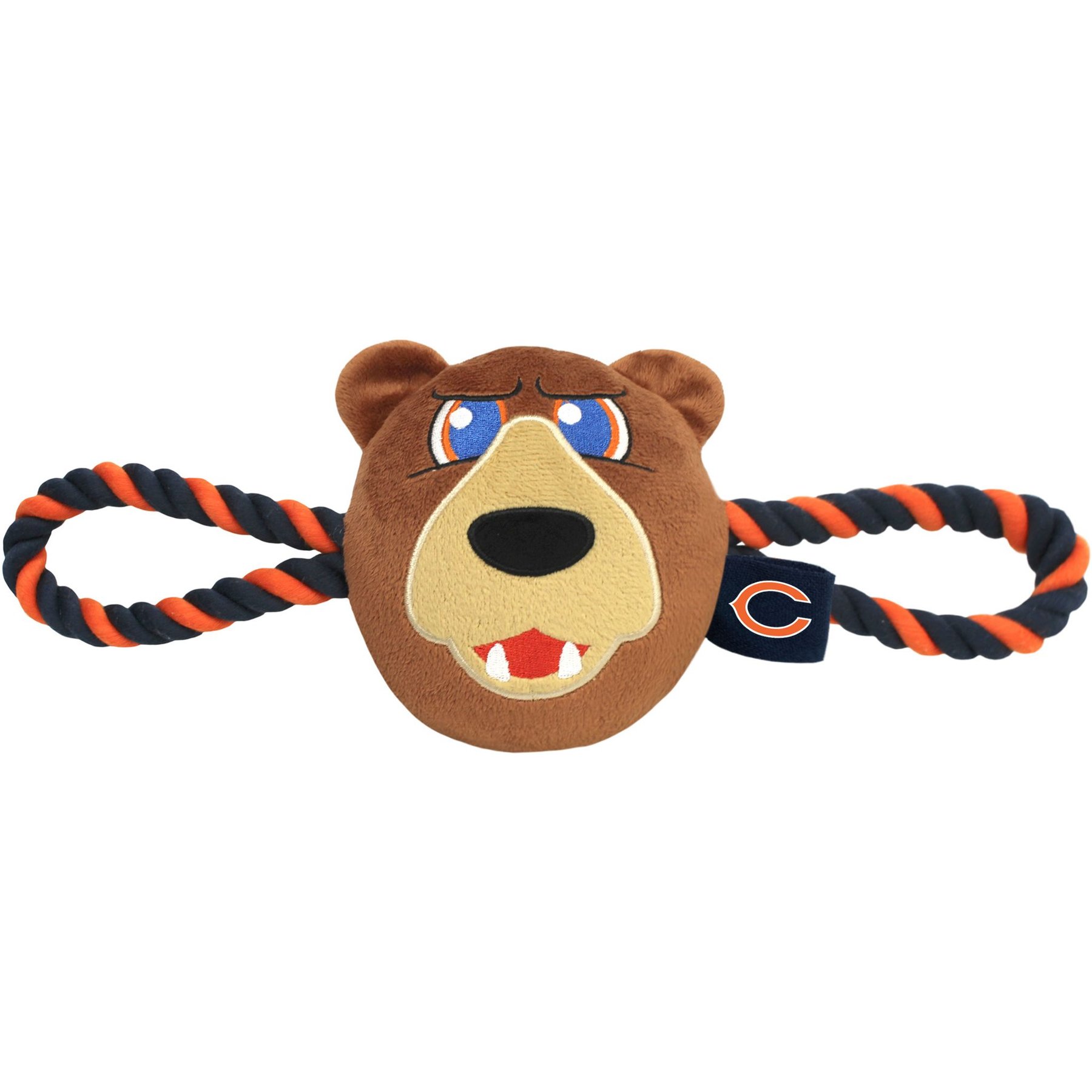 Pets First Mascot Tough Squeaky Plush Dog Chew Toy, Chicago Bears