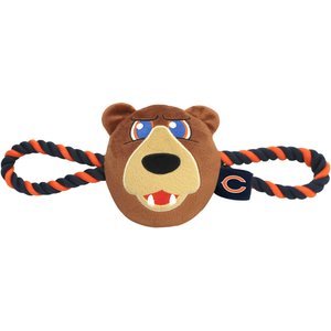 Pets First Mascot Tough Squeaky Plush Dog Chew Toy, Chicago Bears