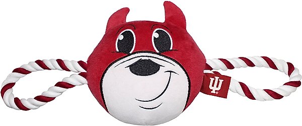 Show full view: Pets First Mascot Tough Squeaky Plush Dog Chew Toy, Indiana slide 1 of 5