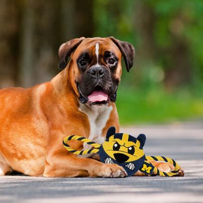 Show full view: Pets First Mascot Tough Squeaky Plush Dog Chew Toy, Michigan slide 5 of 6