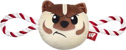Pets First Mascot Tough Squeaky Plush Dog Chew Toy, Wisconsin