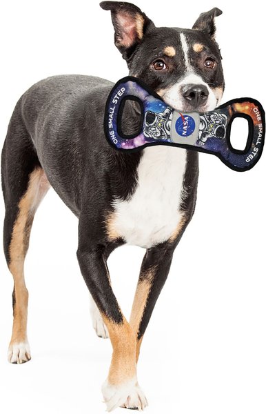 Pets First NASA Pull One Small Step Tough Squeaky Dog Chew Toy