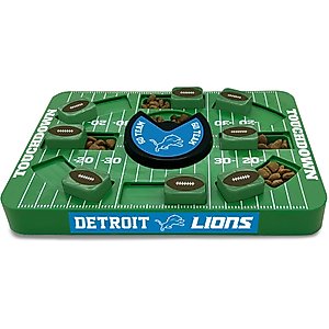 Pets First Large Treat Dispensing Dog Puzzle Toy, Detroit Lions