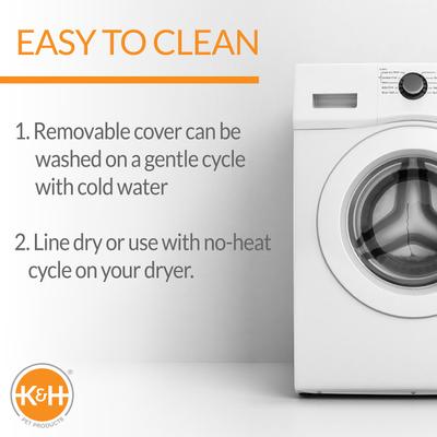 Show full view: K&H Pet Products Self-Warming Hooded Cat Bed, Chocolate/Tan, Small slide 5 of 11