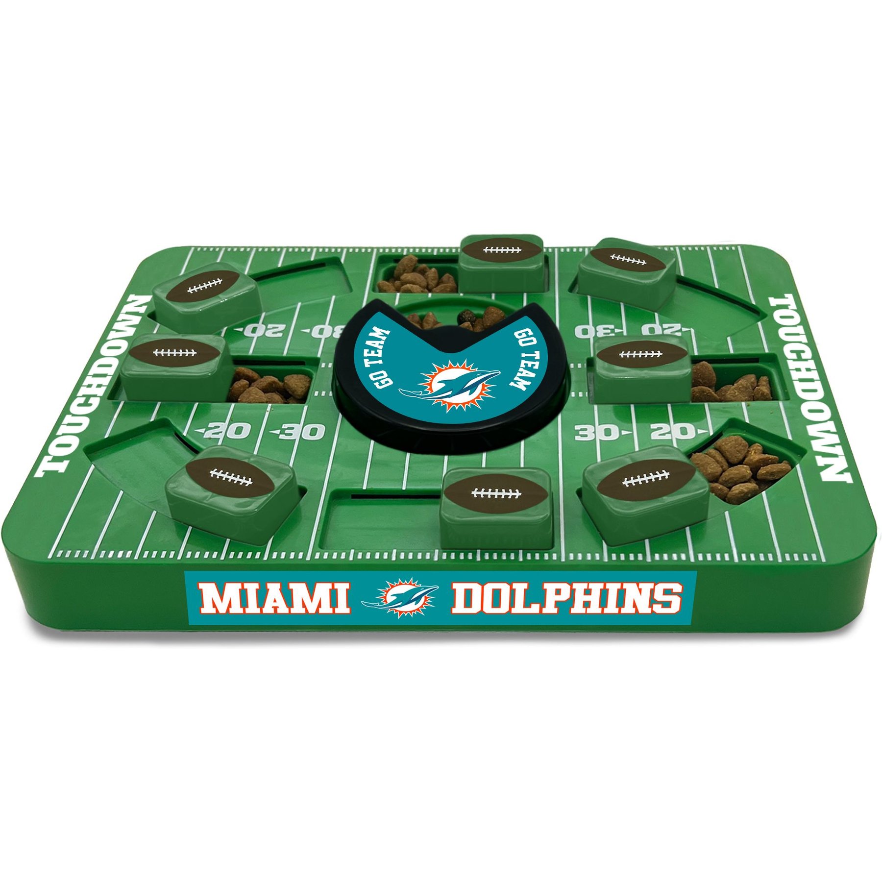 Pets First Large Treat Dispensing Dog Puzzle Toy, Miami Dolphins