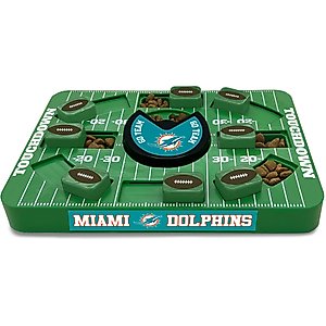 Pets First Large Treat Dispensing Dog Puzzle Toy, Miami Dolphins