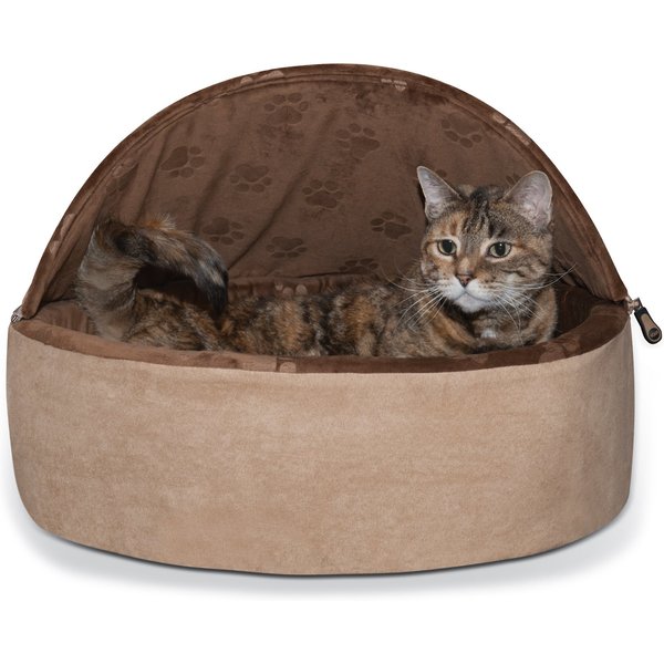 MEOWFIA Premium Felt Cat Cave Bed, Medium, Black/Aqua