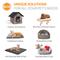 Show in main carousel: K&H Pet Products Self-Warming Hooded Cat Bed, Chocolate/Tan, Large slide 7 of 10