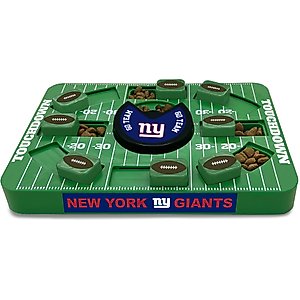 Pets First Large Treat Dispensing Dog Puzzle Toy, New York Giants