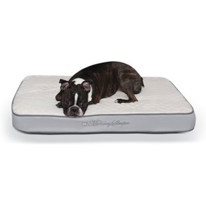 K&H Pet Products Memory Sleeper Orthopedic Pillow Dog Bed, Gray, Medium