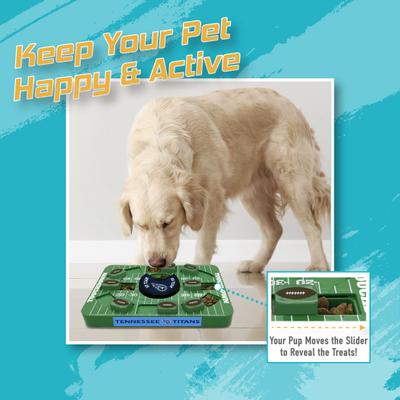 Show full view: Pets First Large Treat Dispensing Dog Puzzle Toy, Tennessee Titans slide 7 of 8