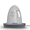 K&H Pet Products Heated Thermo-Poultry Waterer, Gray, 2.5-gallon