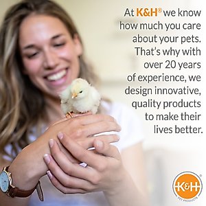 K&H Pet Products Heated Thermo-Poultry Waterer, Gray, 2.5-gallon