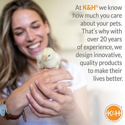 Show full view: K&H Pet Products Heated Thermo-Poultry Waterer, Gray, 2.5-gallon slide 7 of 12