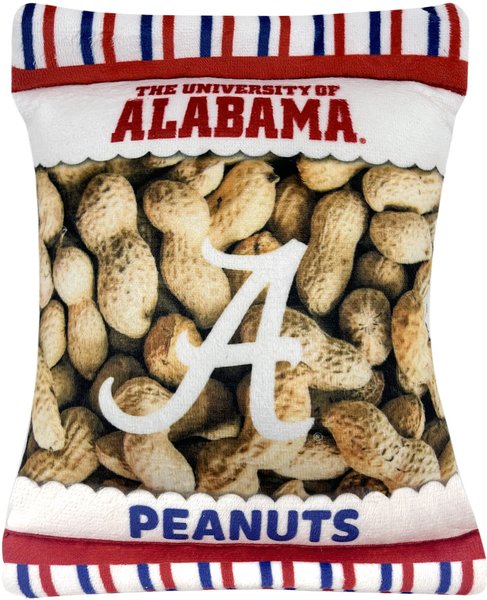 Show full view: Pets First Peanut Bag Squeaky Dog Chew Toy, Alabama slide 1 of 6