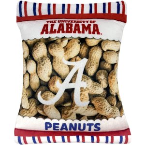 Pets First Peanut Bag Squeaky Dog Chew Toy, Alabama