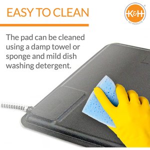 K&H Pet Products Thermo-Chicken Heated Pad, Black