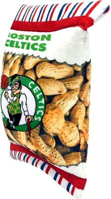Show full view: Pets First Peanut Bag Squeaky Dog Chew Toy, Boston Celtics slide 2 of 6