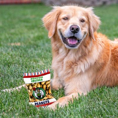 Show full view: Pets First Peanut Bag Squeaky Dog Chew Toy, Boston Celtics slide 4 of 6