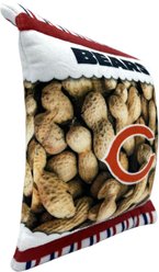 Pets First Peanut Bag Squeaky Dog Chew Toy, Chicago Bears slide 2 of 5