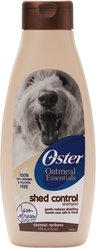 Oster Oatmeal Essentials Shed Control Dog Shampoo, 18-oz bottle, Coconut Verbena
