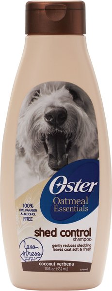 Oster Oatmeal Essentials Shed Control Dog Shampoo, 18-oz bottle, Coconut Verbena slide 1 of 4