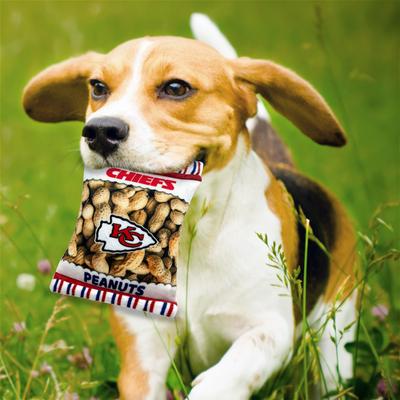 Show full view: Pets First Peanut Bag Squeaky Dog Chew Toy, Kansas City Chiefs slide 3 of 6