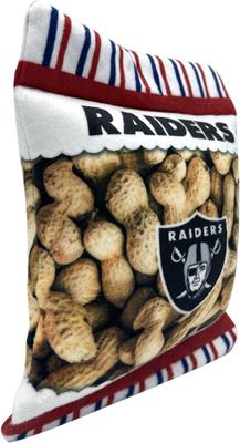 Show full view: Pets First Peanut Bag Squeaky Dog Chew Toy, Las Vegas Raiders slide 2 of 6