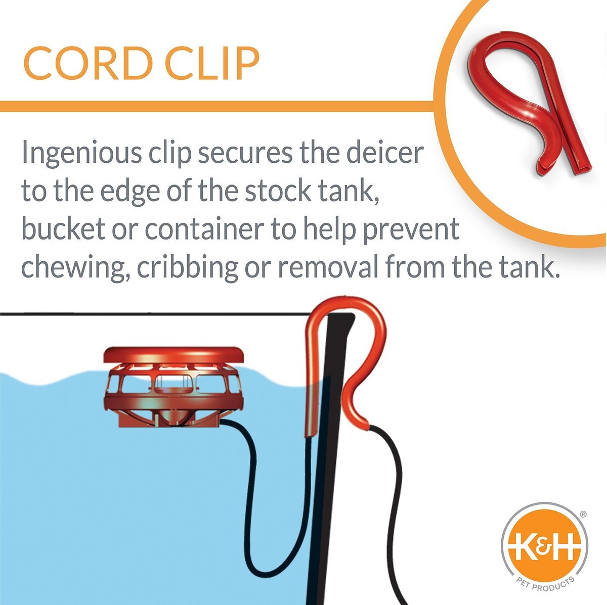 K&H PET PRODUCTS Ultimate Stock Tank Deicer, 1500 watt