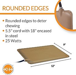 K&H Pet Products Outdoor Heated Small Animal Pad, Tan slide 2 of 8