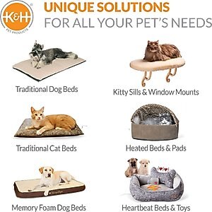 K&H Pet Products Outdoor Heated Small Animal Pad, Tan