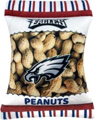Pets First Peanut Bag Squeaky Dog Chew Toy, Philadelphia Eagles