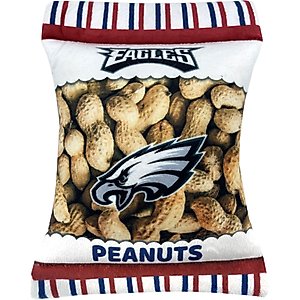 Pets First Peanut Bag Squeaky Dog Chew Toy, Philadelphia Eagles