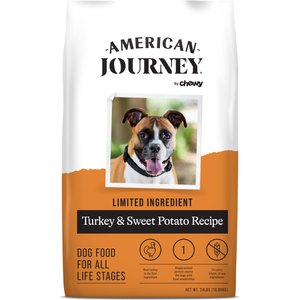 American Journey Limited Ingredient Turkey & Sweet Potato Recipe Grain-Free Dry Dog Food, 24-lb bag