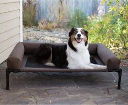 K&H Pet Products Original Bolster Pet Cot Elevated Dog Bed, Chocolate