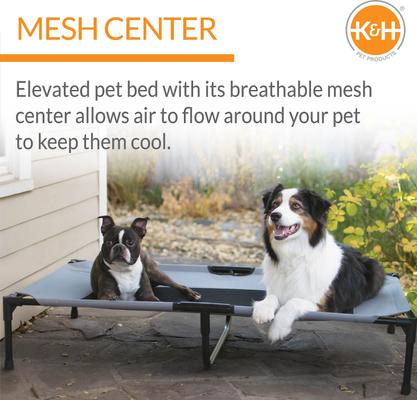 Show full view: K&H Pet Products Original Pet Cot Elevated Pet Bed, Gray, X-Large slide 4 of 13