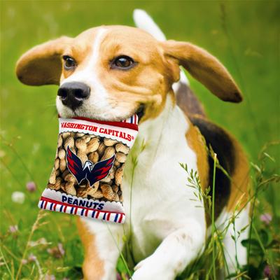 Show full view: Pets First Peanut Bag Squeaky Dog Chew Toy, Washington Capitals slide 3 of 6