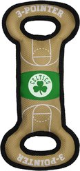 Pets First Nylon Court Tough Squeaky Dog Chew Toy, Boston Celtics