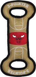 Pets First Nylon Court Tough Squeaky Dog Chew Toy, Chicago Bulls