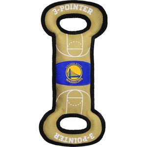 Pets First Nylon Court Tough Squeaky Dog Chew Toy, Golden State Warriors