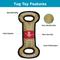 Show in main carousel: Pets First Nylon Court Tough Squeaky Dog Chew Toy, Houston Rockets slide 5 of 6