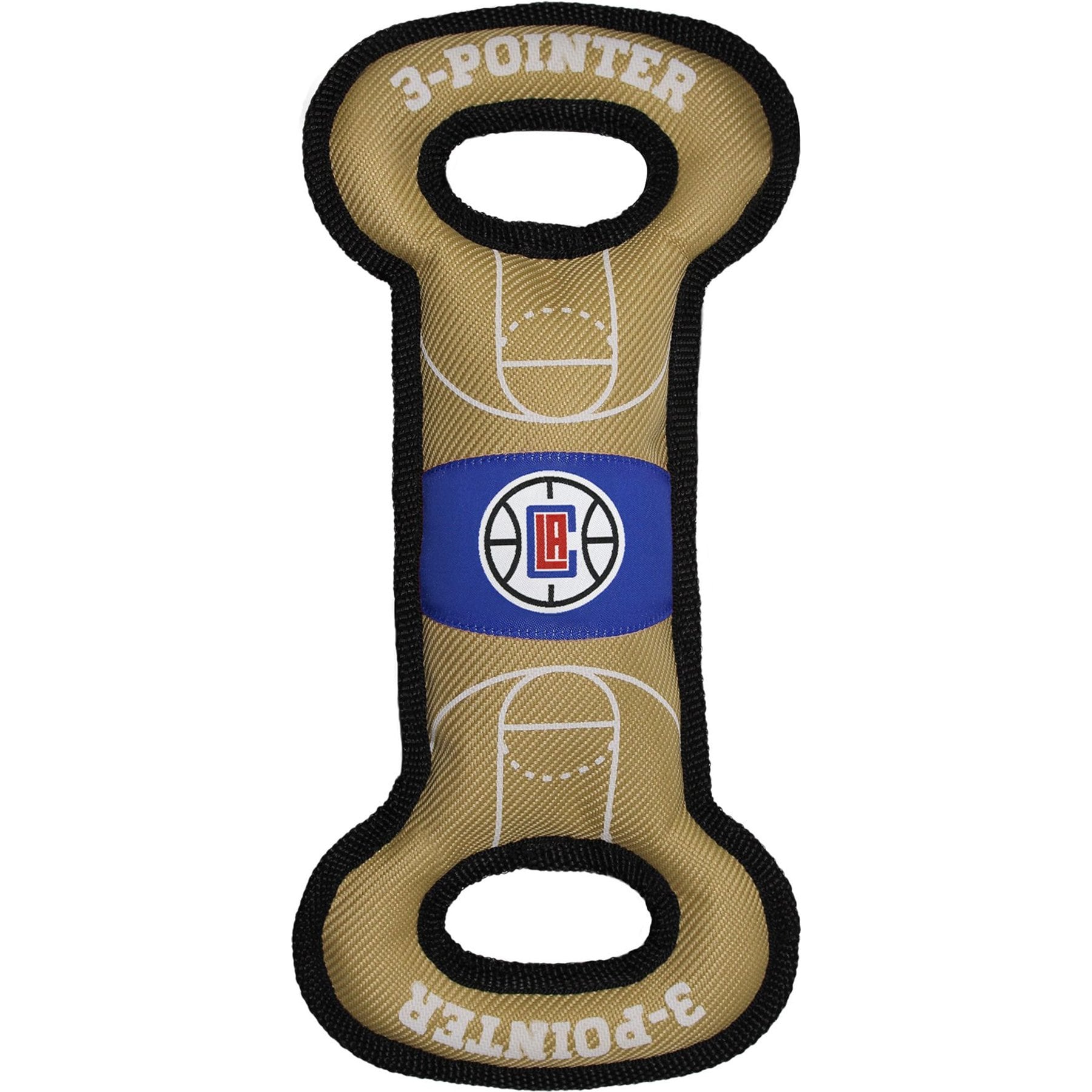 Pets First Pets First Nylon Court Tough Squeaky Dog Chew Toy, LA Clippers