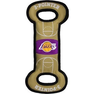 Pets First Nylon Court Tough Squeaky Dog Chew Toy, LA Lakers