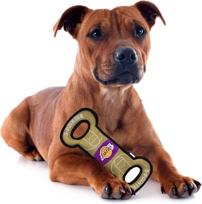 Show full view: Pets First Nylon Court Tough Squeaky Dog Chew Toy, LA Lakers slide 3 of 7